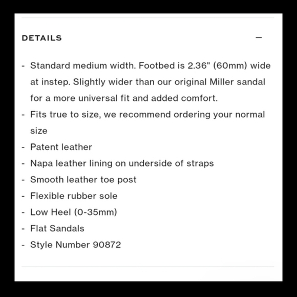 Tory Burch Miller Soft Patent Leather Sandals Metallic Navy Size 10.5 - Picture 17 of 17